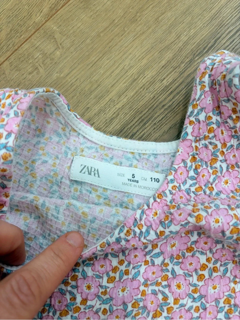 ZARA pink floral tank/ pant set - Size 5